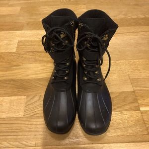 Sperry Waterproof Combat Rain boots, sz 7